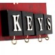 Home Keys Ahşap Dekoratif Anahtarlık Kırmızı